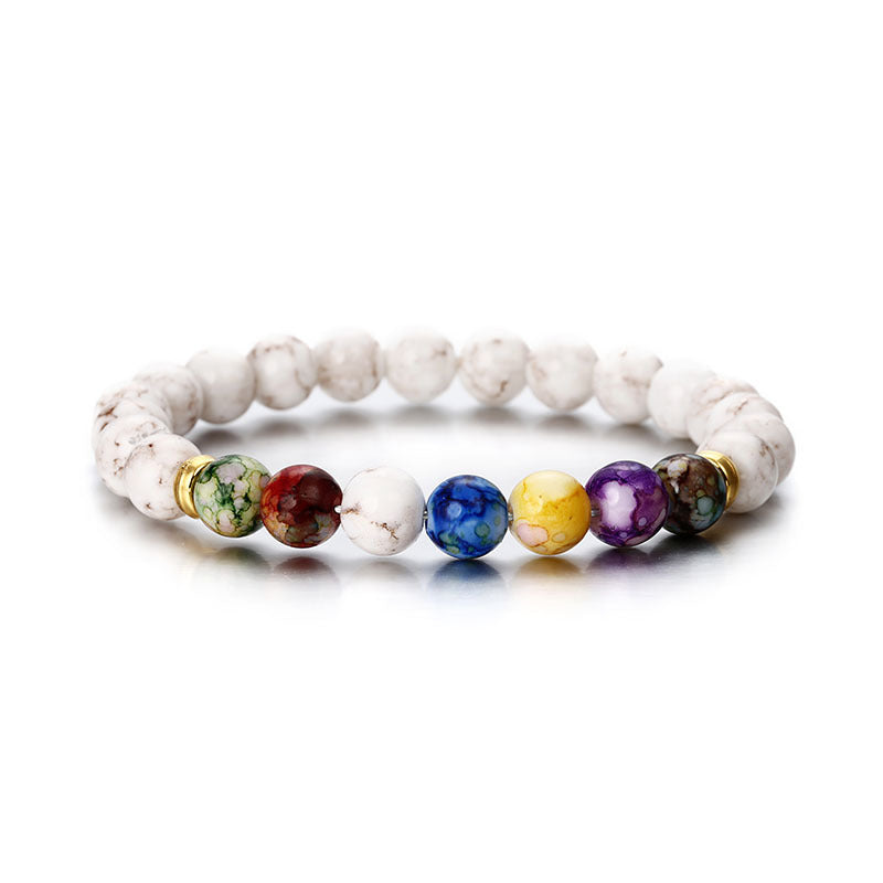 Pulsera de aleación de piedra de lava de ágata natural al por mayor